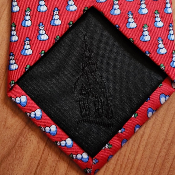 Jos A Bank snowman tie Miracle collection - Picture 4 of 7